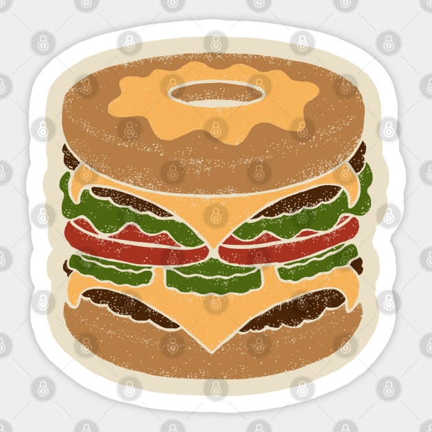 Donut Burger Sticker by eriksandisatresa